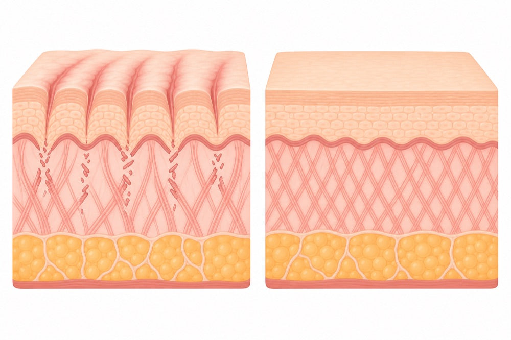 Estrias vermelhas: como o Fit Up age por dentro da pele